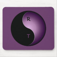 yin yang monogram - purple