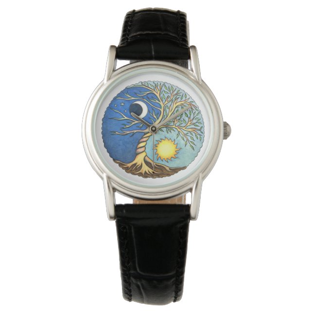 yin-Yang Moon and Sun Watch (Front)