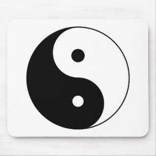 yin yang mouse mat