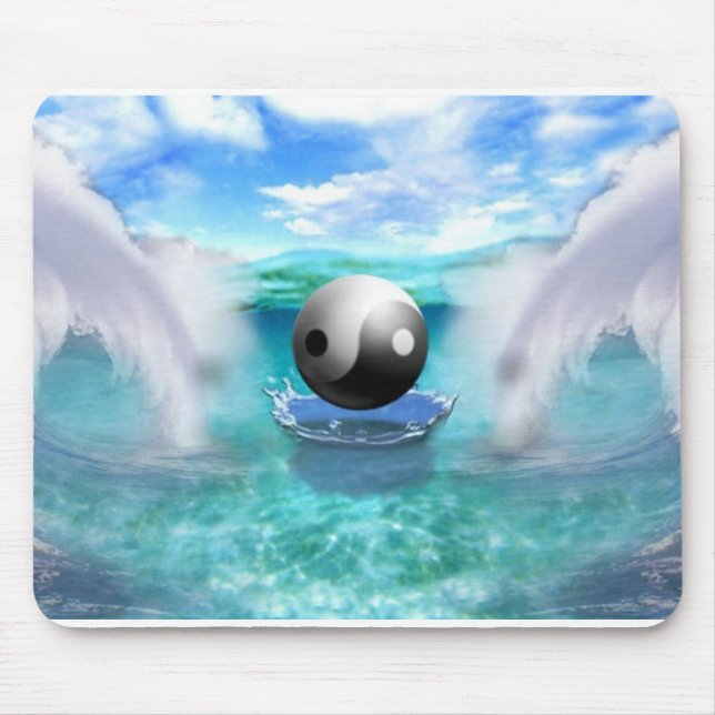 yin yang mouse mat (Front)