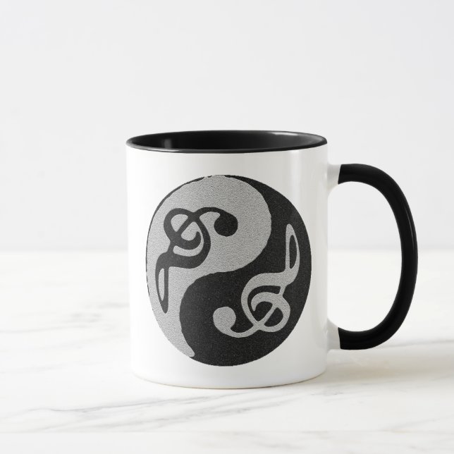 yin yang music clave note mug (Right)