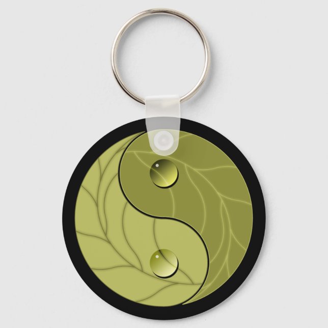 Yin Yang Nature Key Ring (Front)