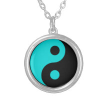 Yin Yang Necklace Turquoise