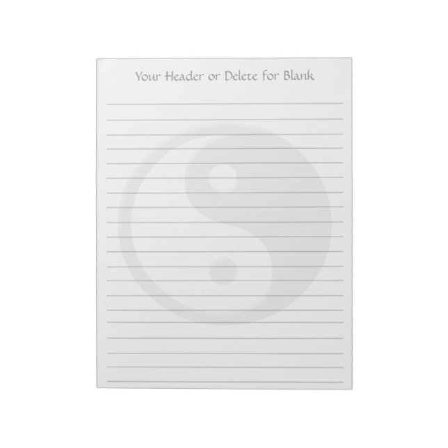 Yin Yang Notepad (Rotated)