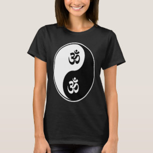 Yin Yang Om Pranava Yoga Namaste Buddhist Zhen T-Shirt