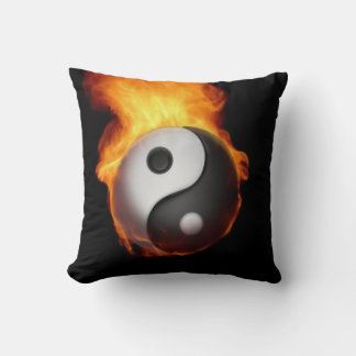 Yin Yang on Fire Pillow