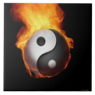 Yin Yang on Fire Tile