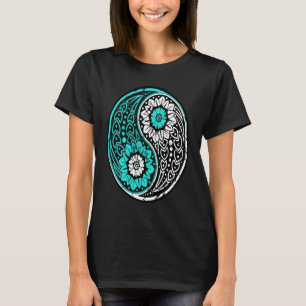 Yin Yang Ornate Namaste Yoga Peace Mindfulness Med T-Shirt