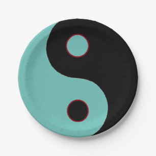 Yin Yang Paper Plate