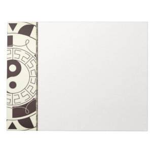 Yin Yang Pattern Notepad