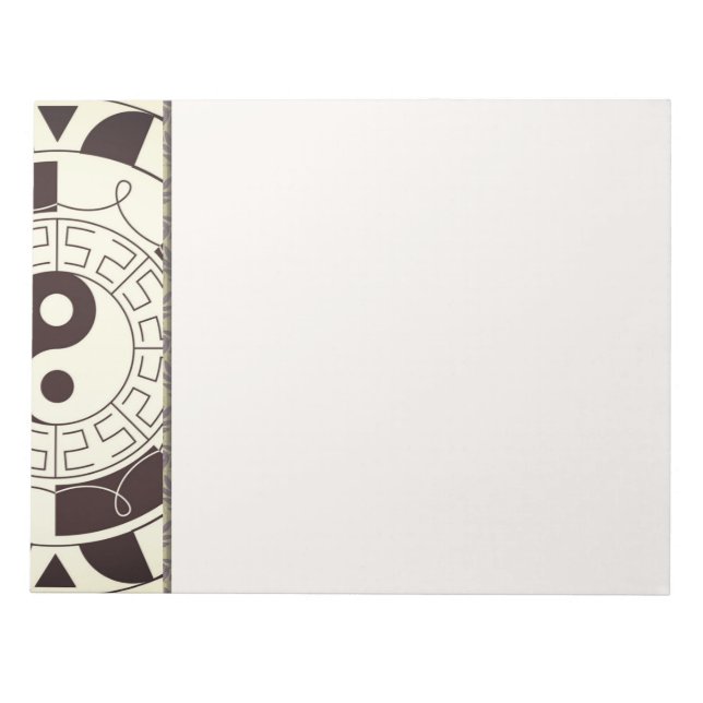 Yin Yang Pattern Notepad (Front)