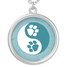 Yin Yang Paw Prints Pendant