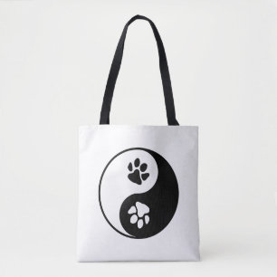 Yin Yang Paw  Tote Bag