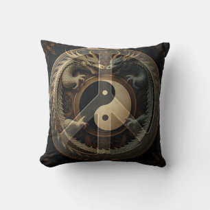 Yin Yang Peace Sign Cushion