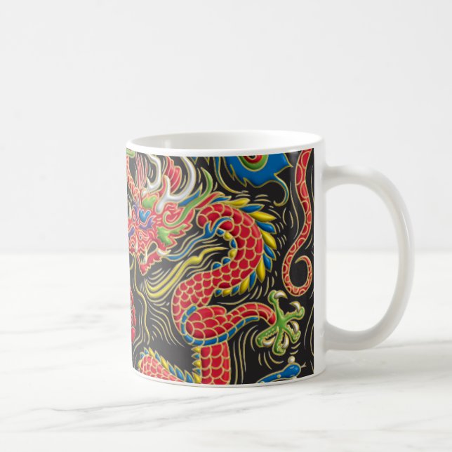 Yin Yang Phoenix and Dragon Coffee Mug (Right)