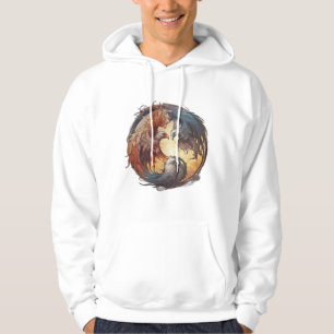Yin Yang Phoenix – Rebirth Through Balance Hoodie