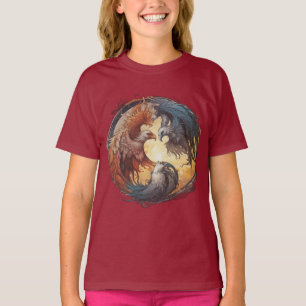 Yin Yang Phoenix – Rebirth Through Balance T-Shirt
