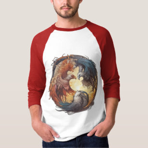 Yin Yang Phoenix – Rebirth Through Balance T-Shirt
