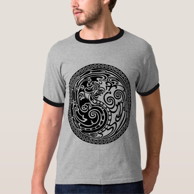 Yin Yang Phoenix T-Shirt (Front)