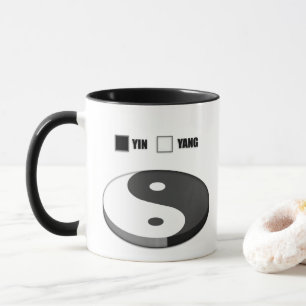Yin Yang Pie Chart Mug