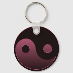 Yin Yang Pink Key Ring