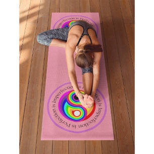Yin Yang Pink Workout, Pilates and Yoga Mat