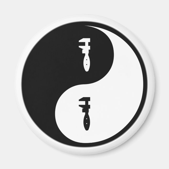 Yin Yang Plumbing Magnet (Front)