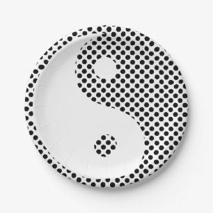 Yin Yang - Polka Dot Paper Plates