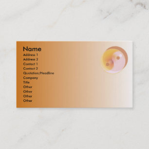Yin Yang Profile Card