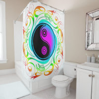 Yin Yang Psychedelic Rainbow Tattoo