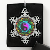 Yin Yang Psychedelic Rainbow Tattoo