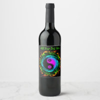Yin Yang Psychedelic Rainbow Tattoo