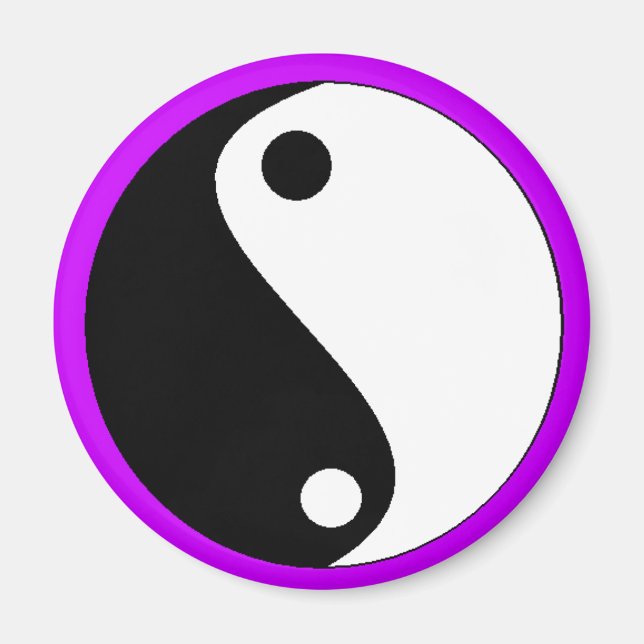 YIN-YANG purple- magnet - Customised (Front)