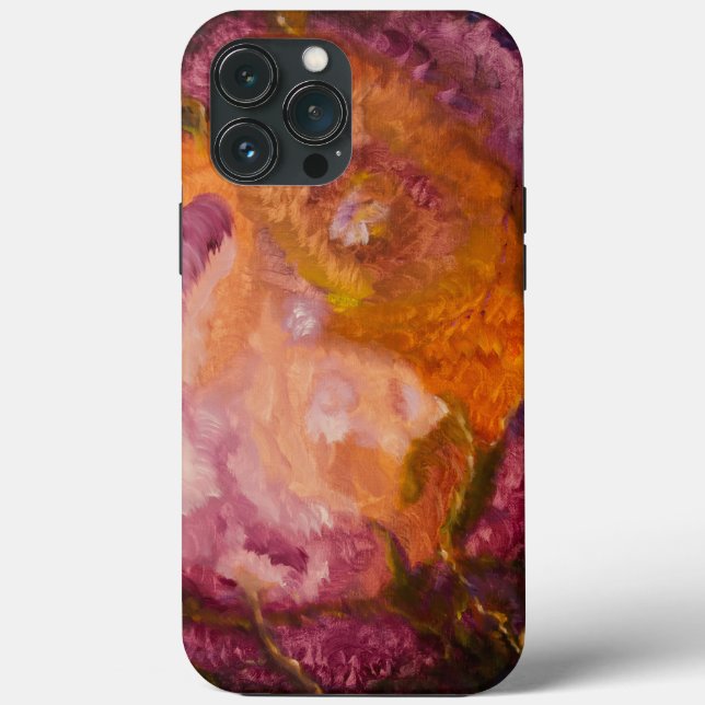 Yin Yang purple orange Case-Mate iPhone Case (Back)