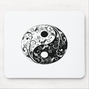 Yin Yang Qi Gong Yoga Tai Chi  Mouse Mat
