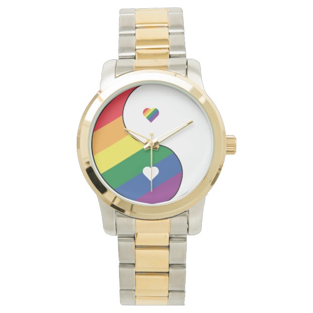 YIN YANG RAINBOW COLORS WATCH (Front)