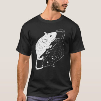 Yin Yang Rat  Rat  Mouse Graphic T-Shirt