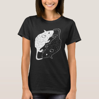 Yin Yang Rat  Rat  Mouse Graphic T-Shirt