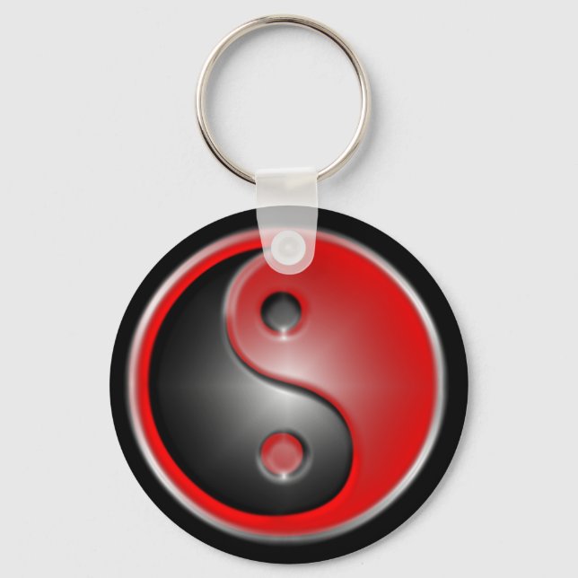 yin-yang-red key ring (Front)