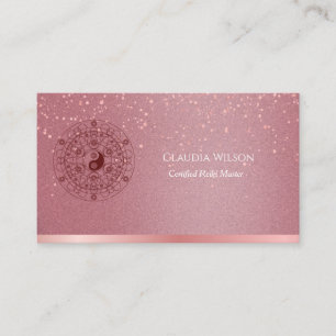 Yin Yang Reiki Spiritual Energy Healer Business Card