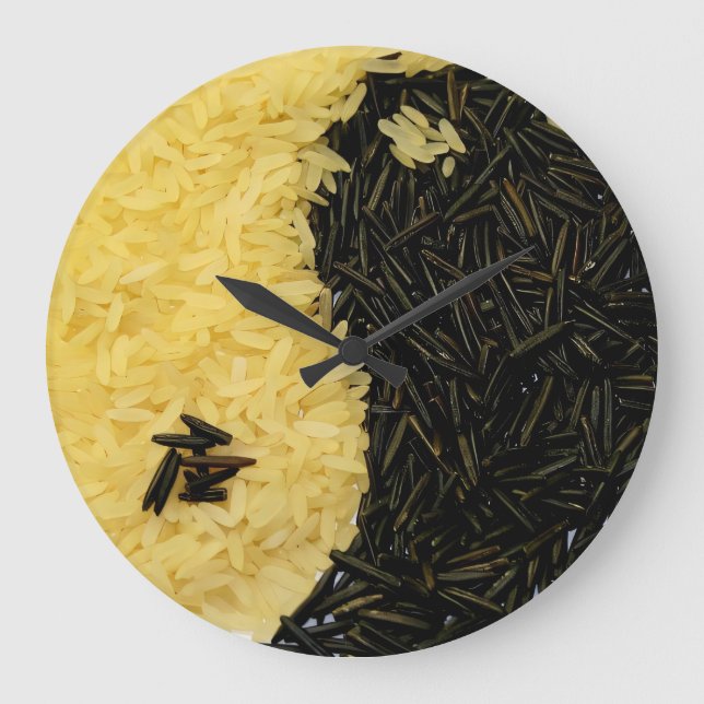 Yin Yang Rice Kitchen Clock (Front)