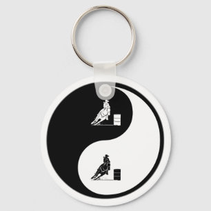 Yin Yang Rodeo Key Ring