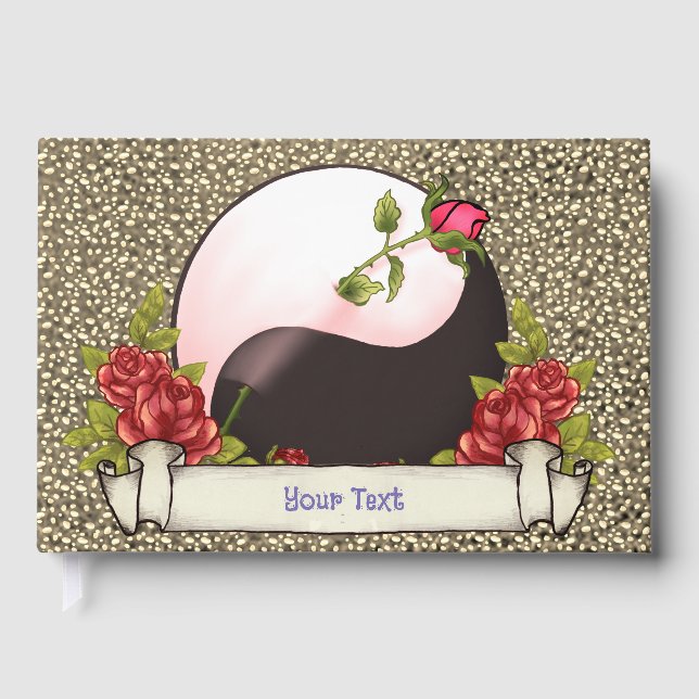 Yin Yang Rose Guest Book (Front)