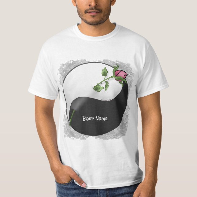 yin yang Rose  t-shirt (Front)
