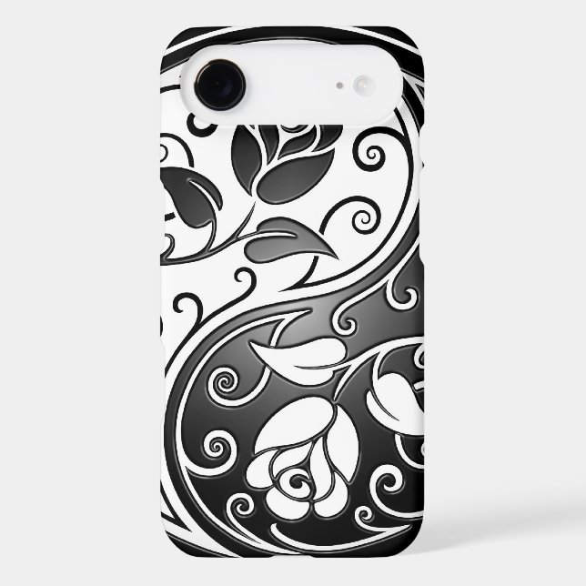Yin Yang Roses, tight Case-Mate iPhone Case (Back)