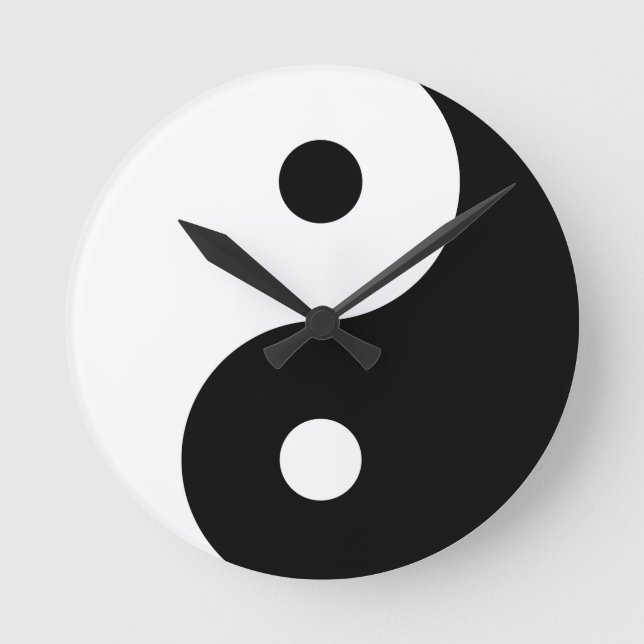 Yin Yang Round Clock (Front)