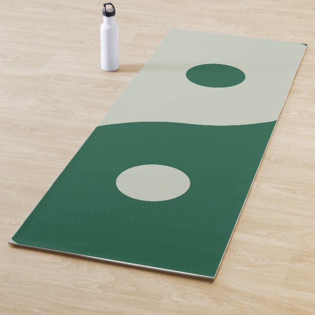 Yin Yang Sage Green Yoga Mat (In Situ)