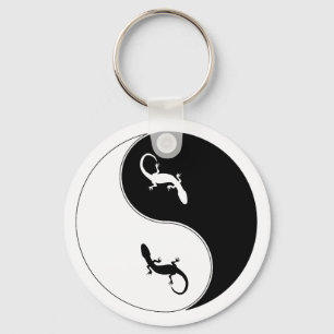 Yin Yang Salamander Key Ring
