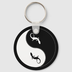 Yin Yang Salamander Key Ring