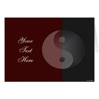 Yin Yang Sandstone Card